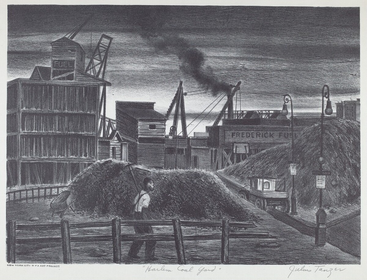 Harlem Coal Yard by Julius Tanzer