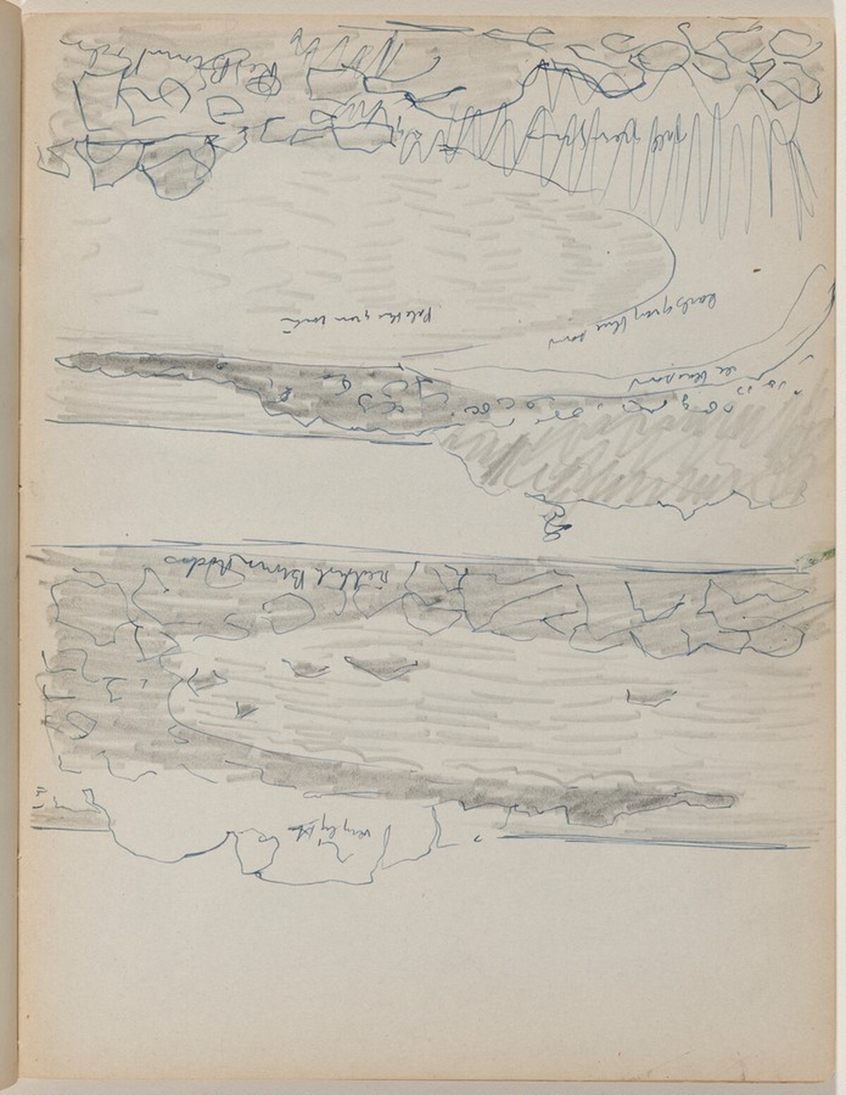 Two Studies of Rocky Shoreline by Milton Avery
