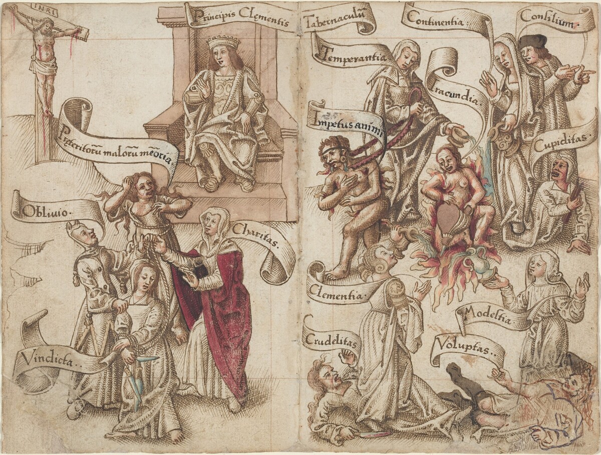 "Obliterate the Trace of the Pot in the Ashes" [fol. 32 verso / 33 recto] by French early 16th Century