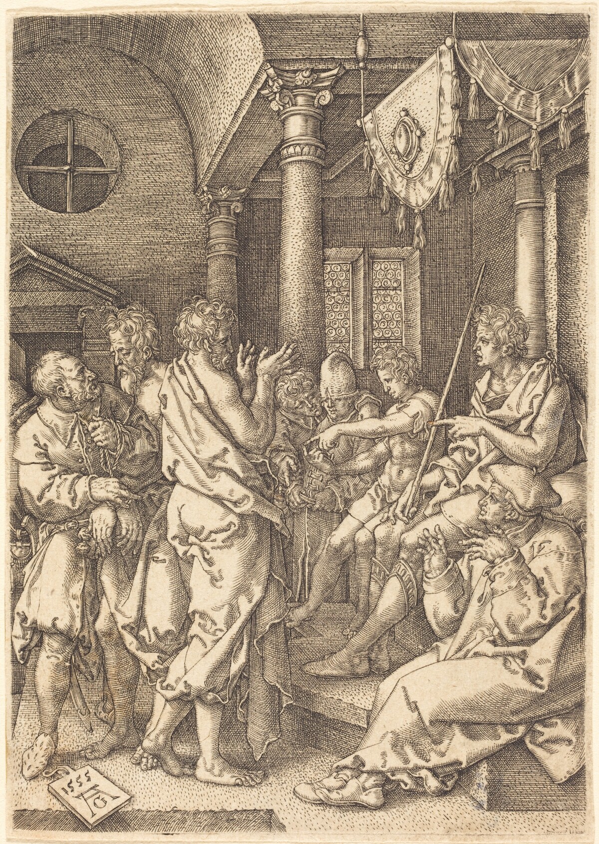 The Two Elders Convicted by the Testimony of Daniel by Heinrich Aldegrever