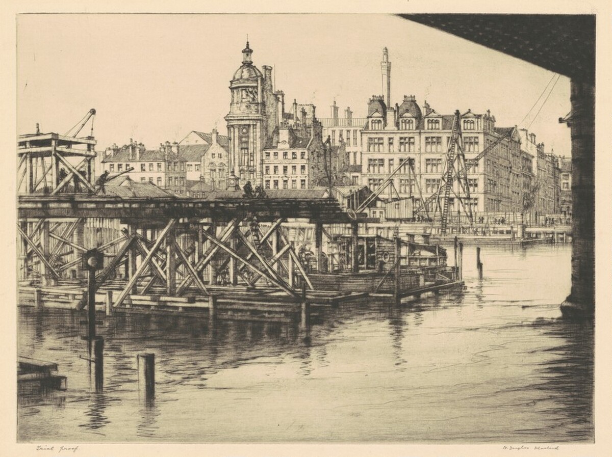 Bridging the Broomielaw, Glasgow by W. Douglas MacLeod