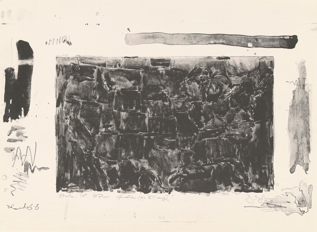 Two Maps I [proof of 1st state] by Jasper Johns