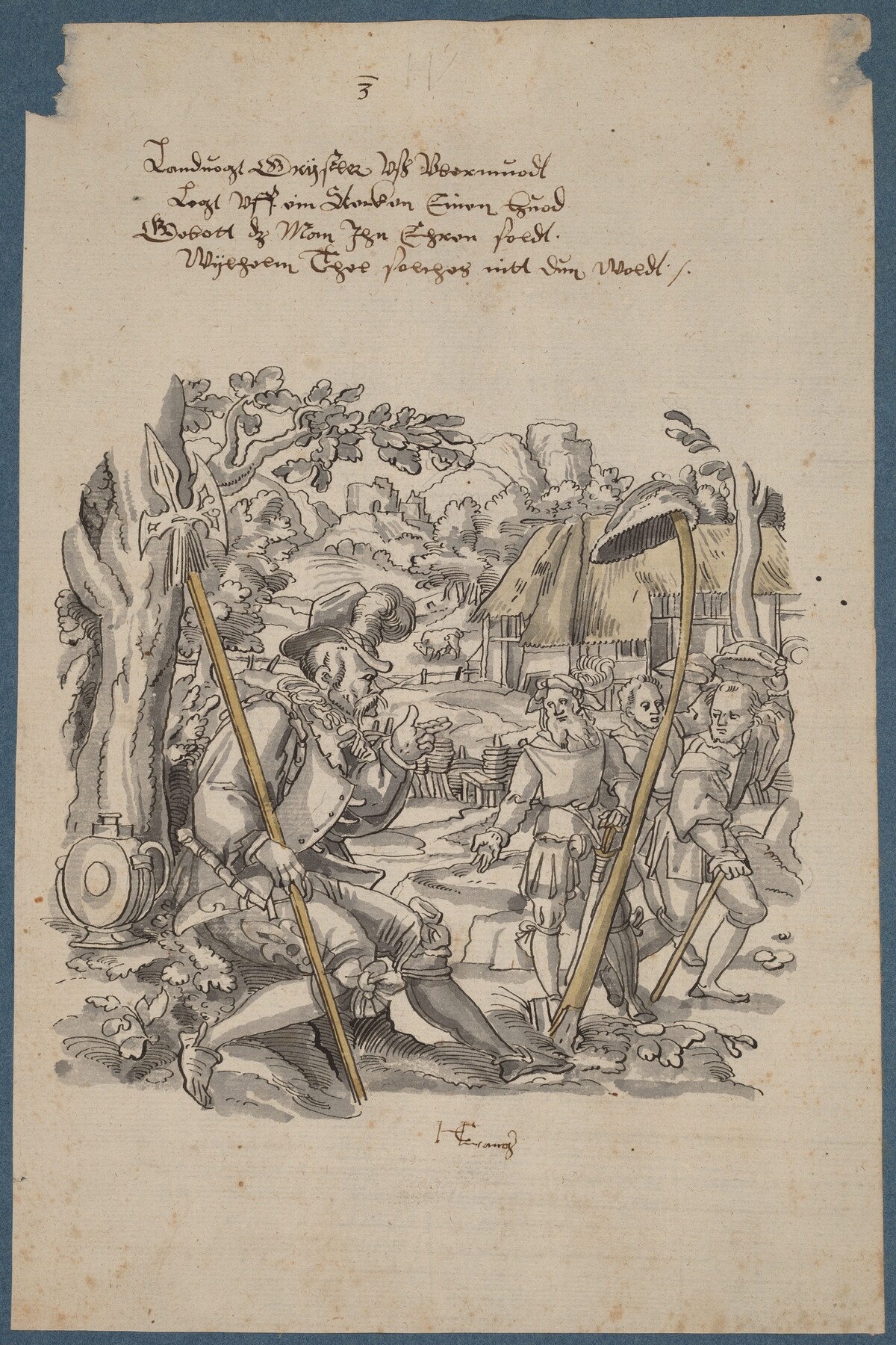 William Tell Refusing to Honor Governor Gessler's Hat by Hans Kaspar Lang the Elder