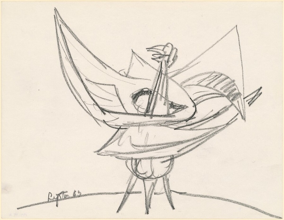 Study for "Eagle" by Seymour Lipton