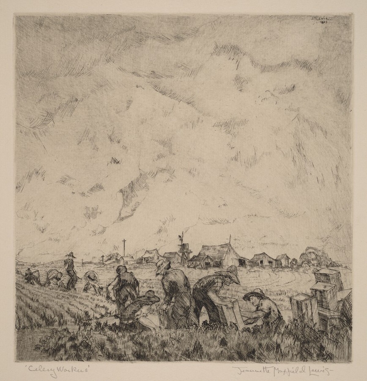 Celery Workers by Jeannette Maxfield Lewis