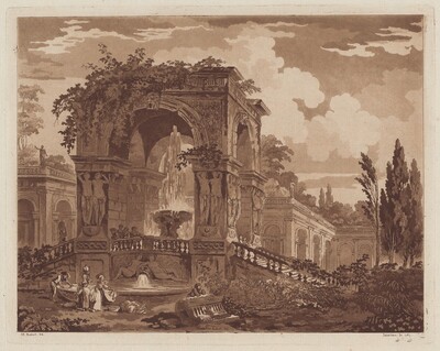 View of an Antique Fountain
