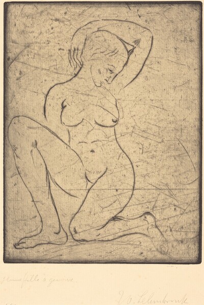 Kneeling, Small (Kniende, klein)