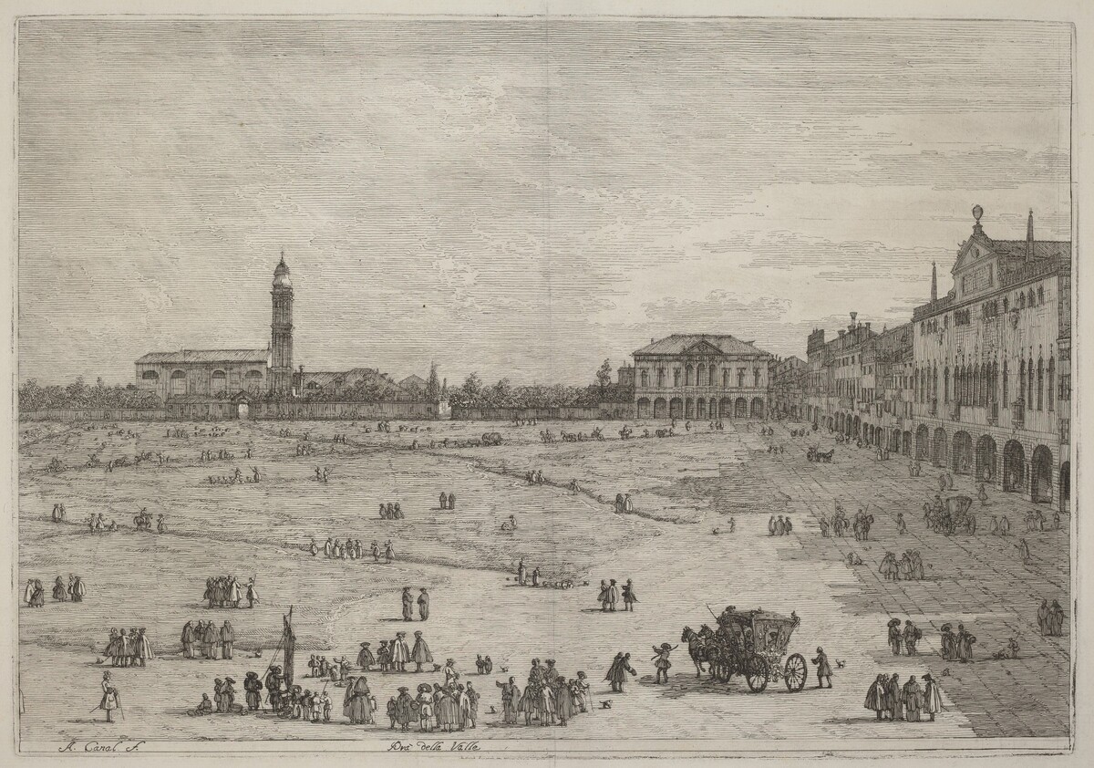 Pra della Valle by Canaletto