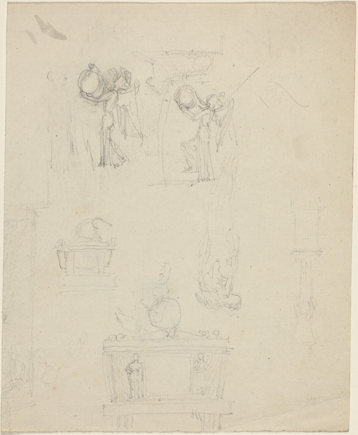 Sheet of Studies [recto and verso] by John Flaxman