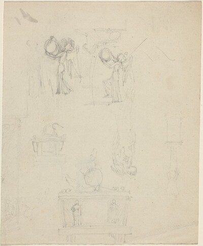 Sheet of Studies [recto and verso]