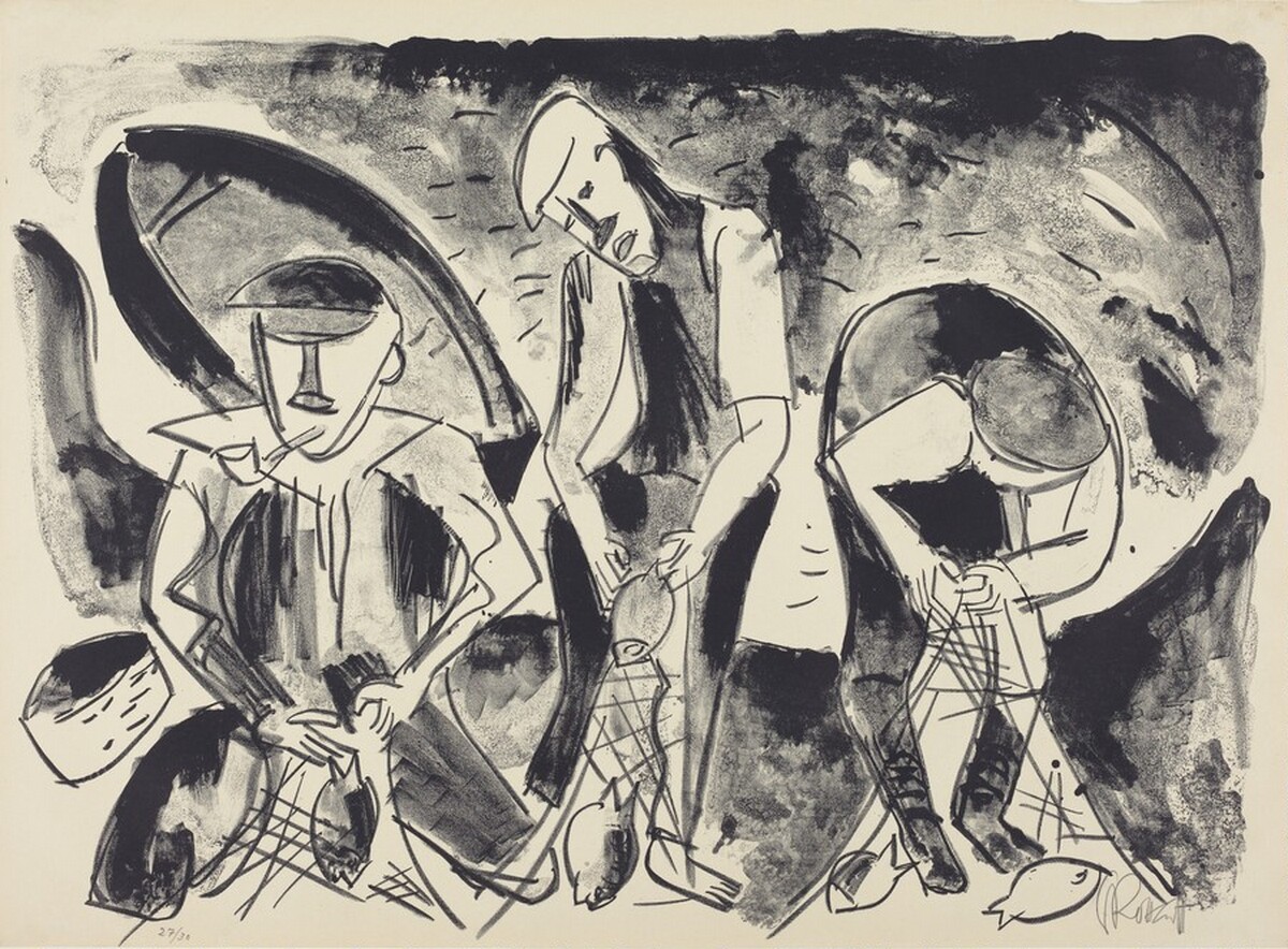 After the Catch (Nach dem Fang) by Karl Schmidt-Rottluff