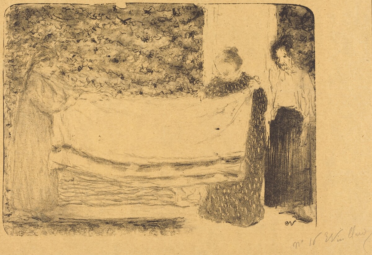 Folding the Linen (Le pliage du linge) by Edouard Vuillard