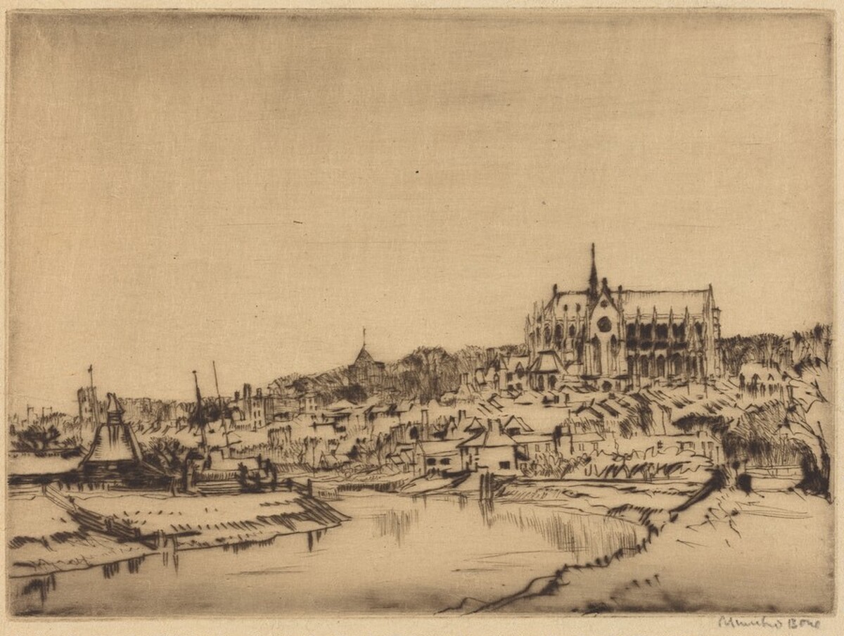 Arundel, Sussex by Sir Muirhead Bone