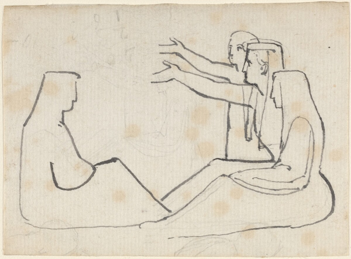 Four Seated Figures by John Flaxman