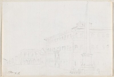 A Piazza with an Obelisk