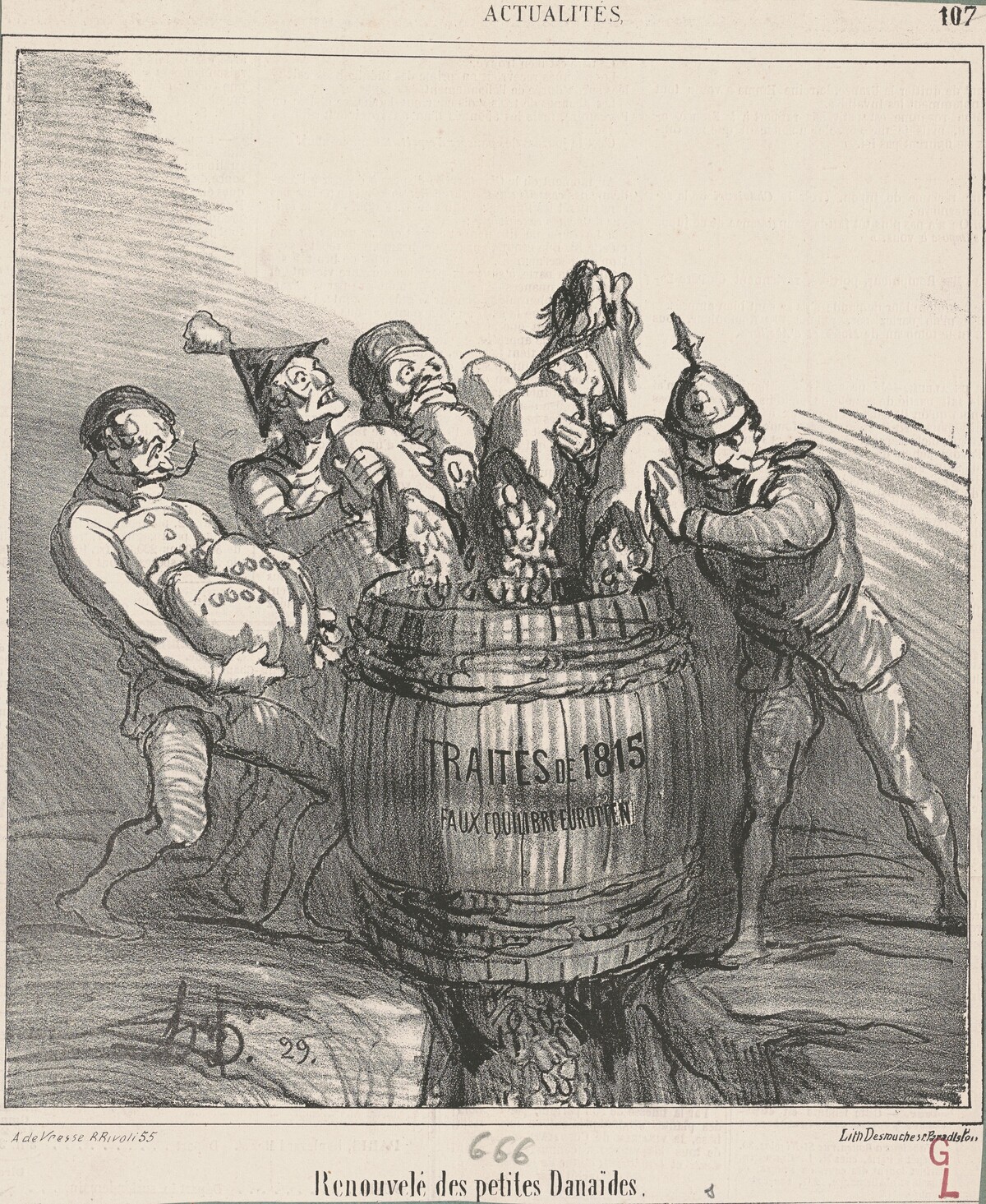 Renouvelé des petites Danaides by Honoré Daumier