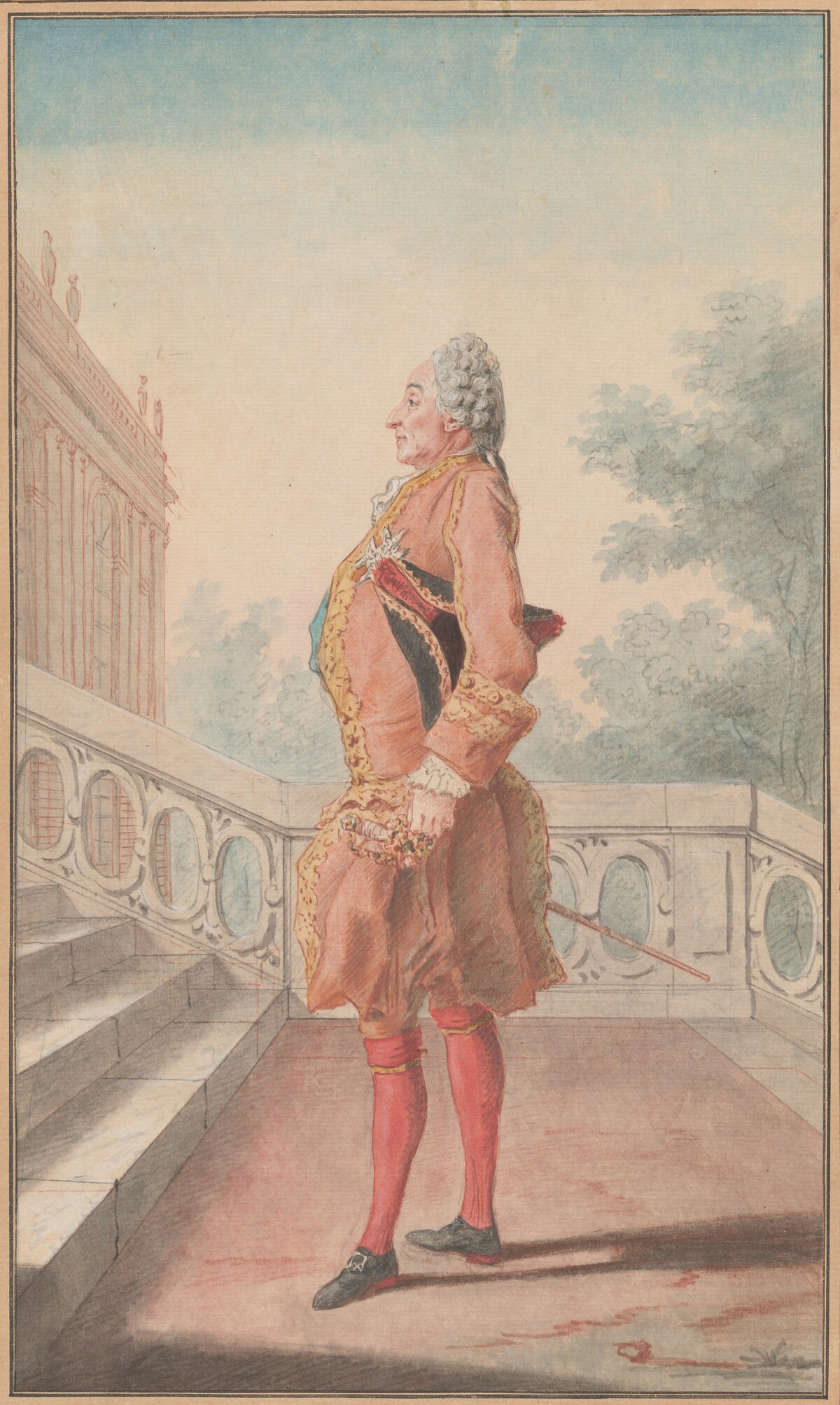 The Maréchal de Brissac by Louis Carrogis, called Carmontelle
