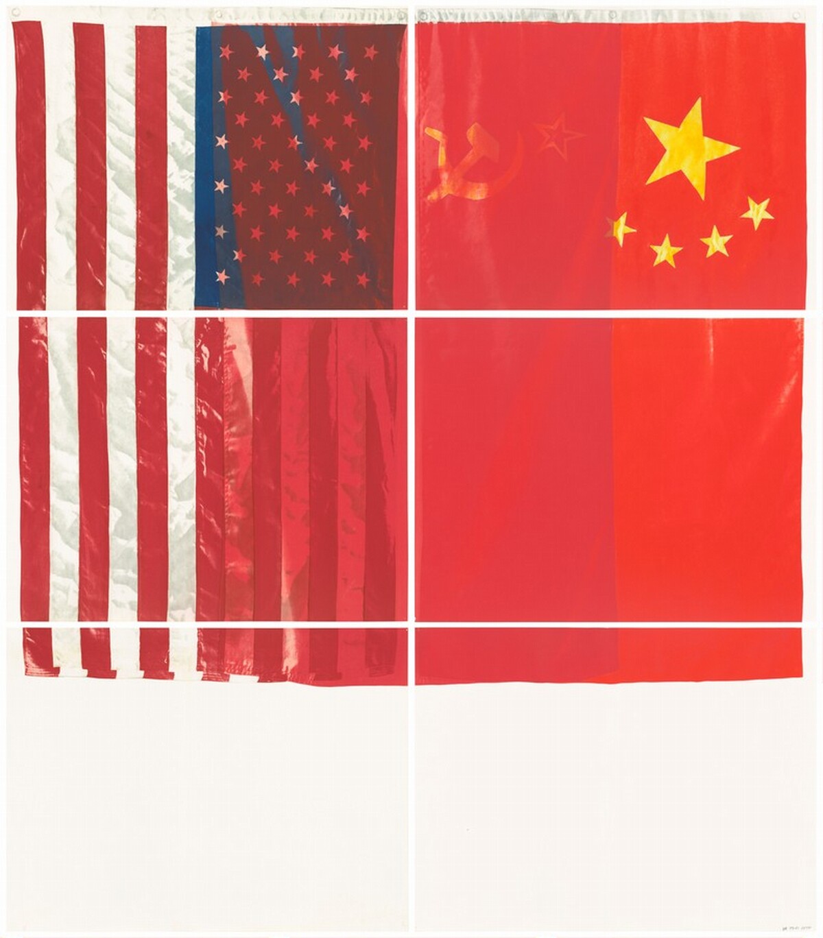 3 Flags for 1 Space and 6 Regions by Vito Acconci