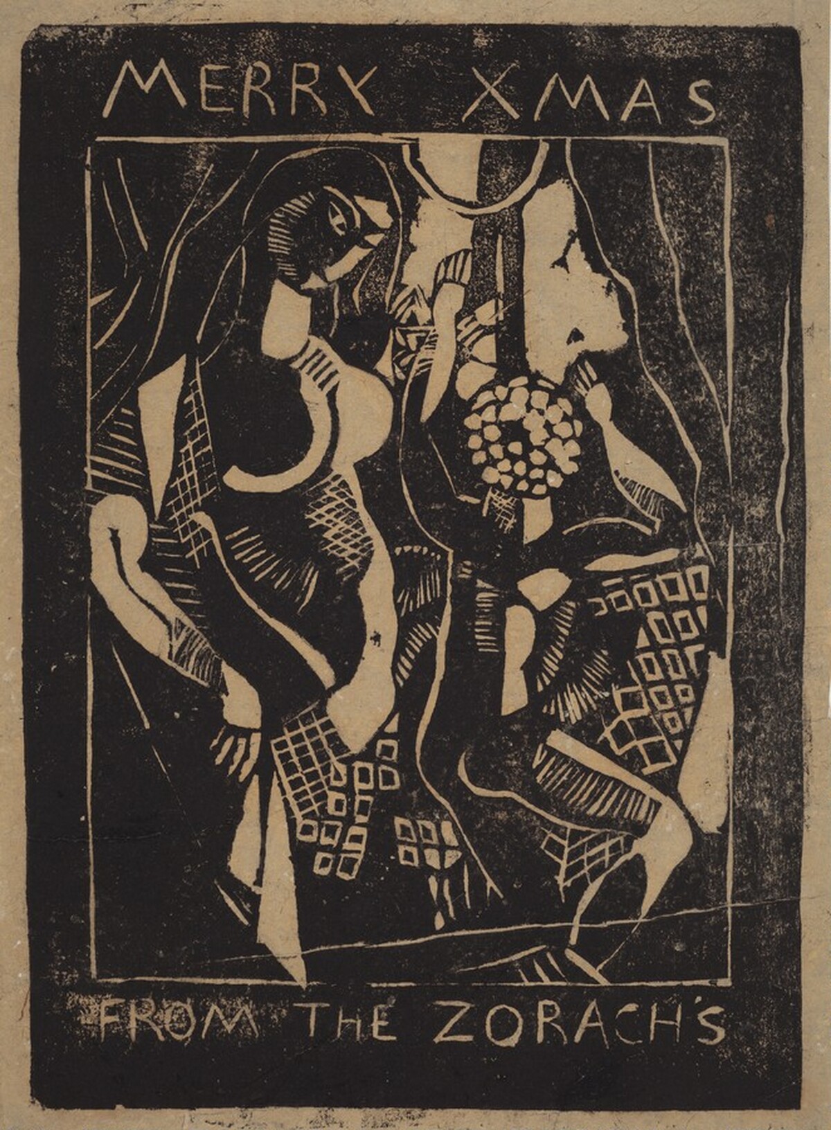 Merry X-Mas from the Zorachs by Marguerite Zorach