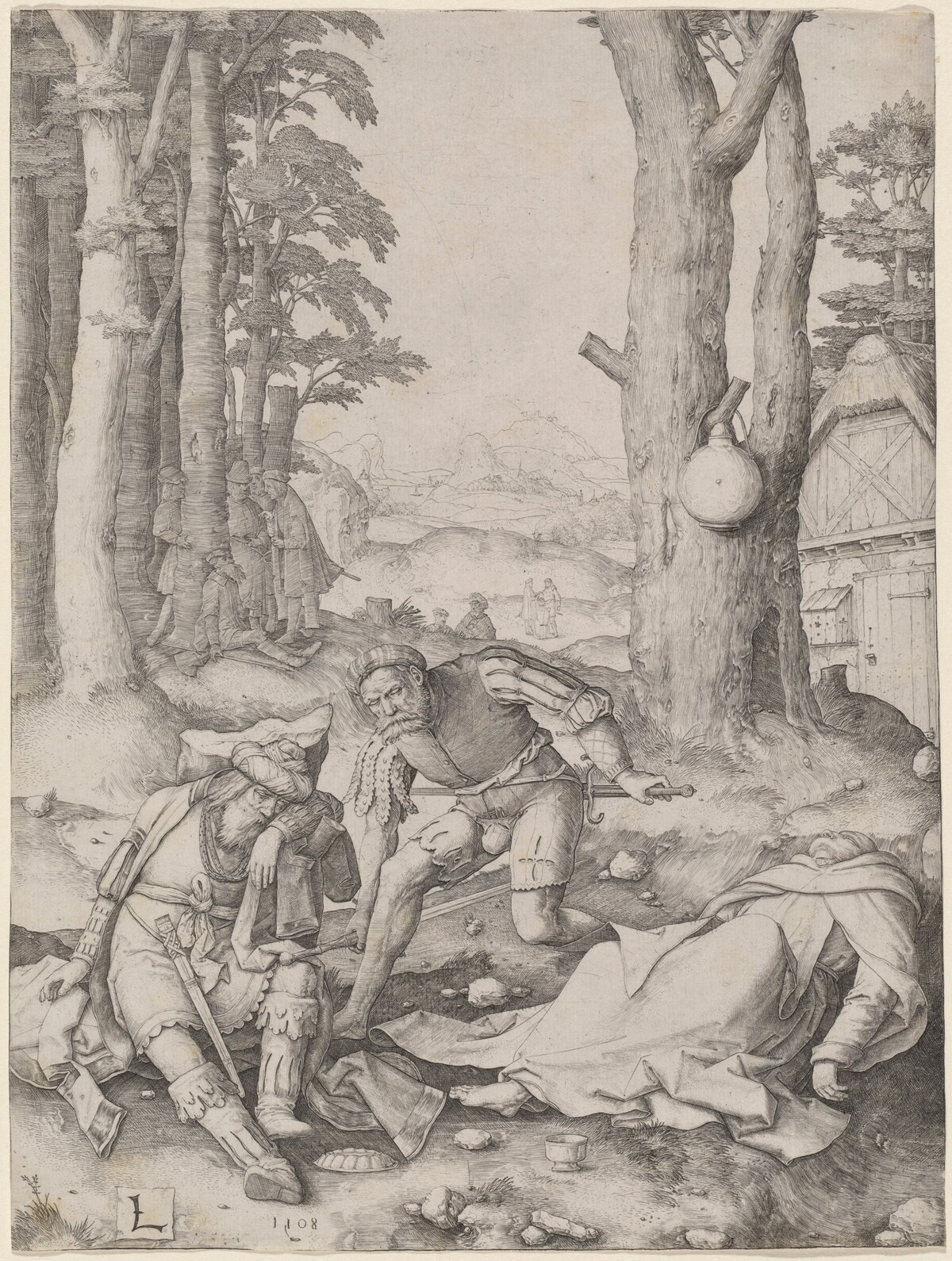 Mahomet and the Monk Sergius by Lucas van Leyden