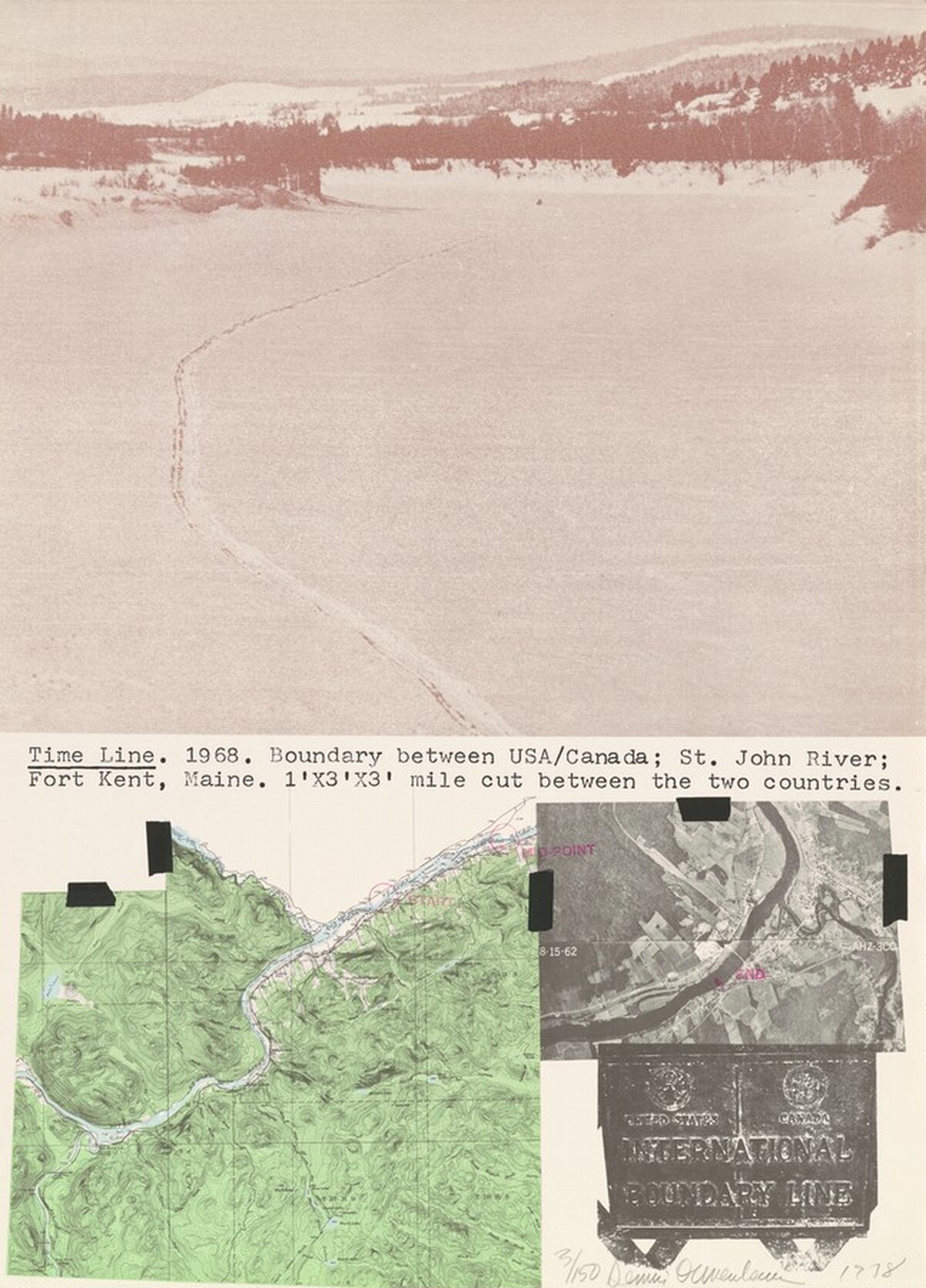 Time Line, 1968 by Dennis Oppenheim