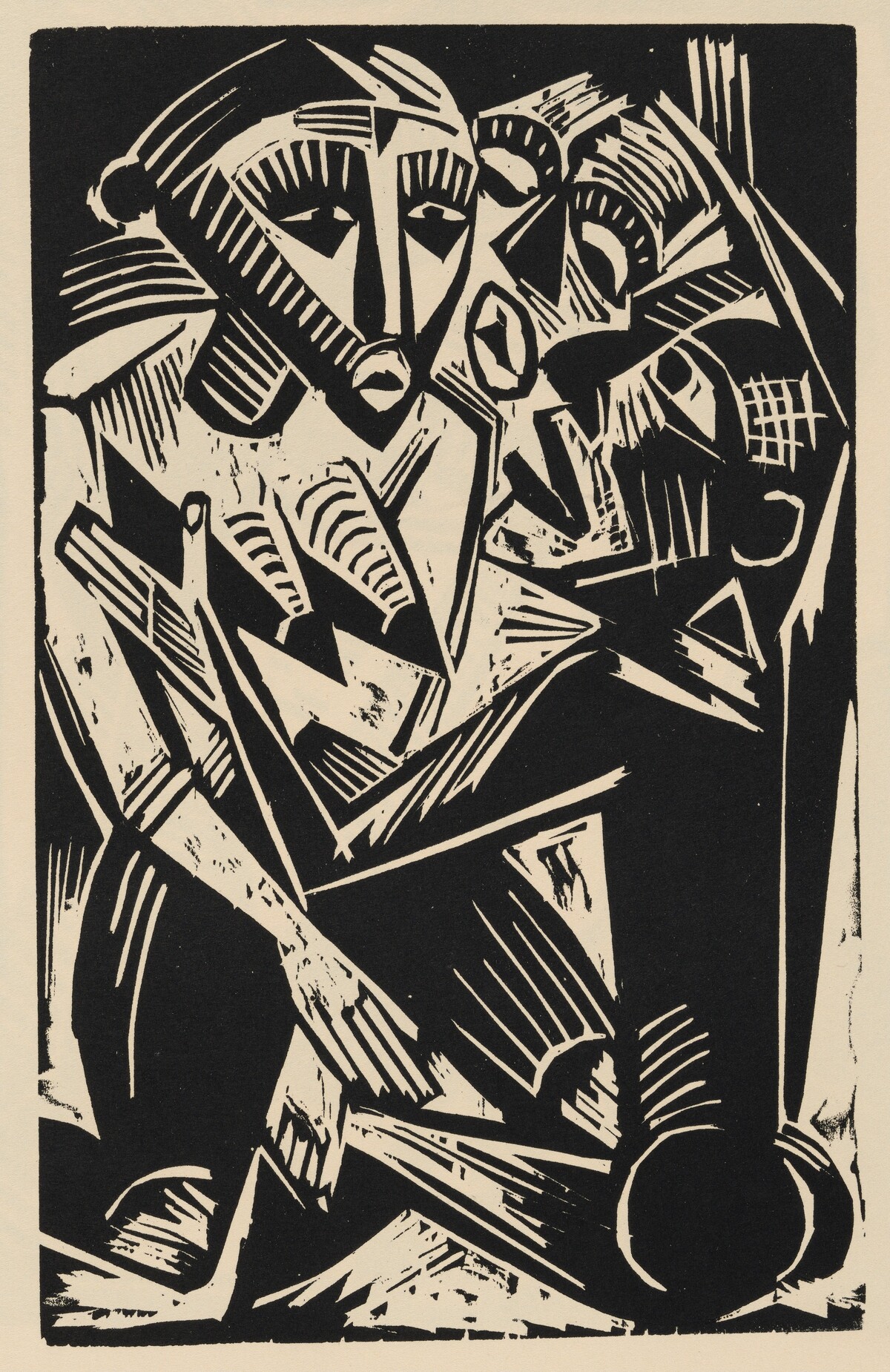 Weib vom Manne begehrt (Woman Desired by Man) from Deutsche Graphiker der Gegenwart (German Printmakers of Our Time) by Max Pechstein