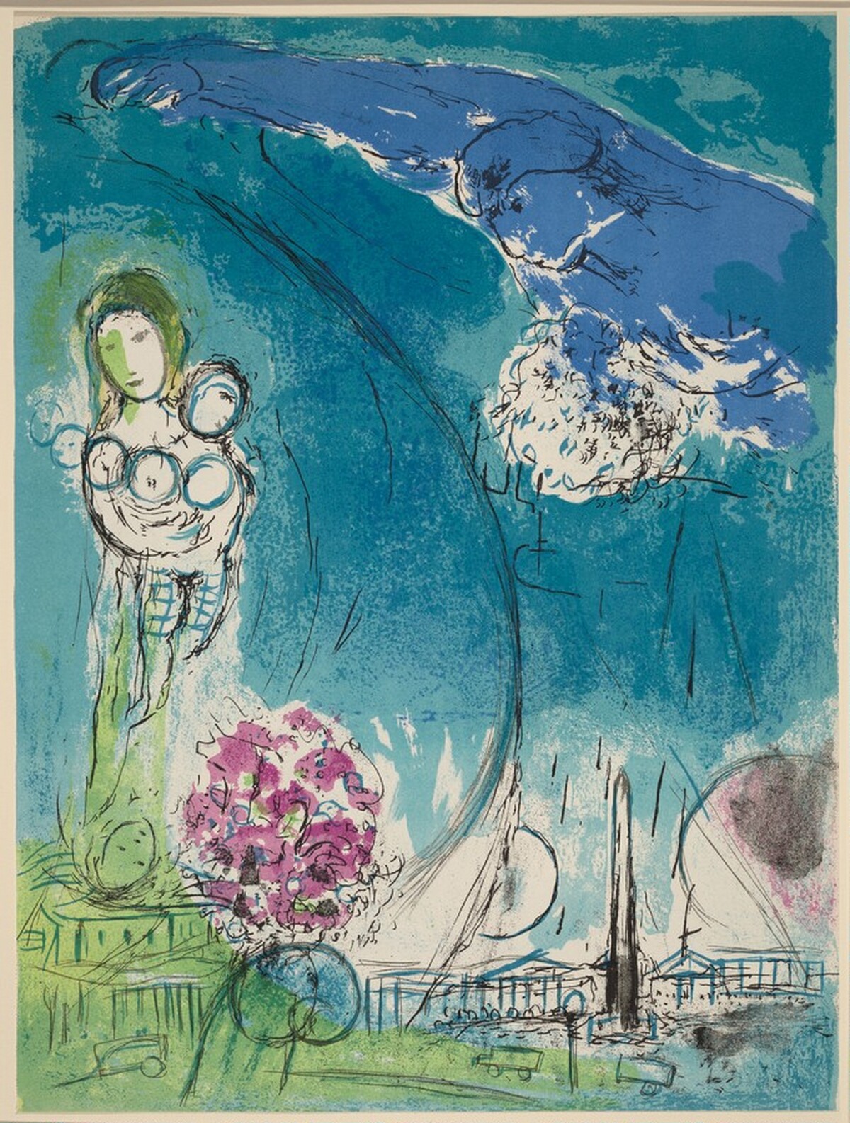 Place de la Concorde by Marc Chagall
