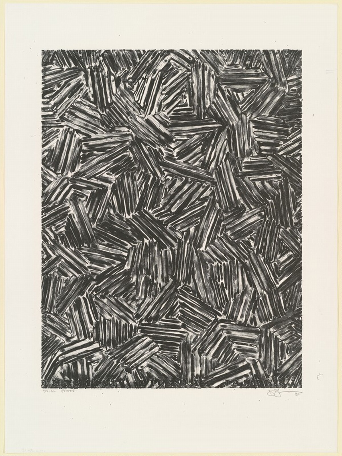 Cicada [trial proof] by Jasper Johns