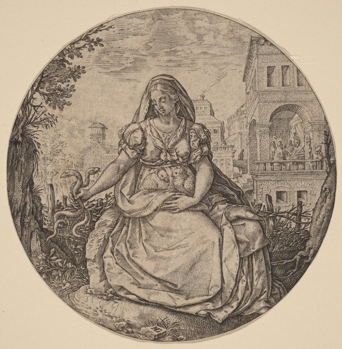 Allegory of Prudence by Hendrik Goltzius