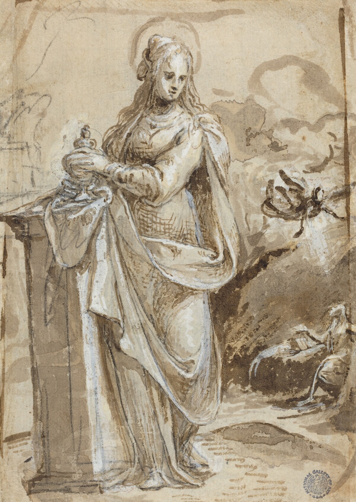 Mary Magdalene [verso] by Biagio Pupini