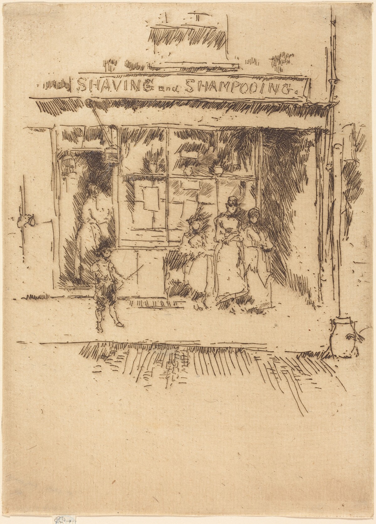 Shaving and Shampooing by James McNeill Whistler