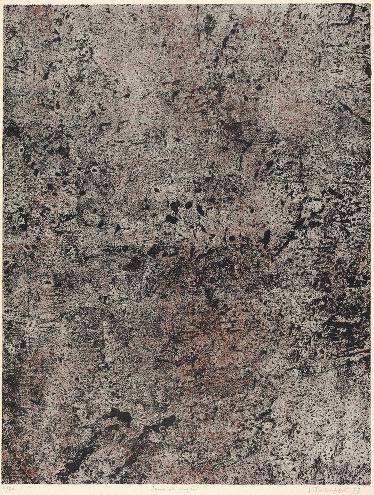 Jeuxe et congres by Jean Dubuffet