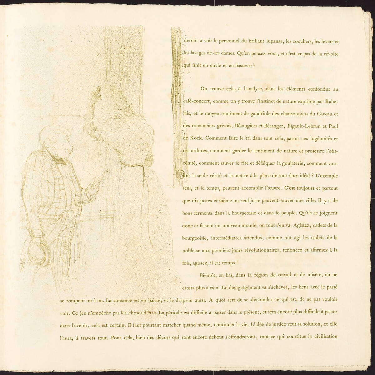 Yvette Guilbert by Henri de Toulouse-Lautrec
