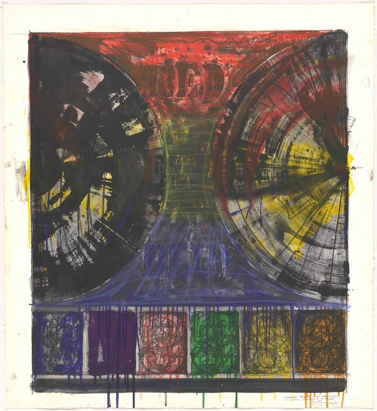 Untitled [working proof] by Jasper Johns