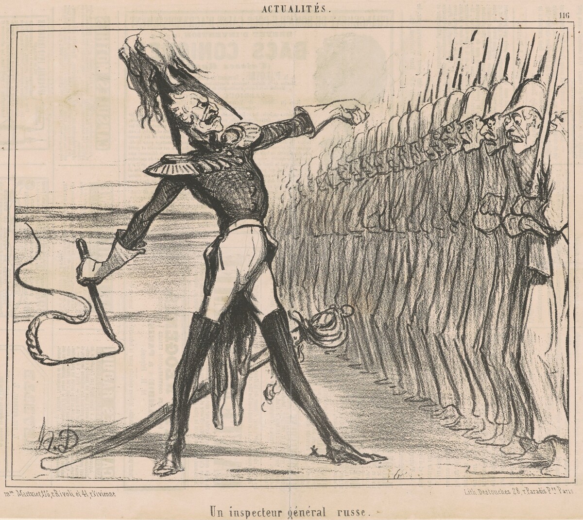 Un inspecteur général russe by Honoré Daumier