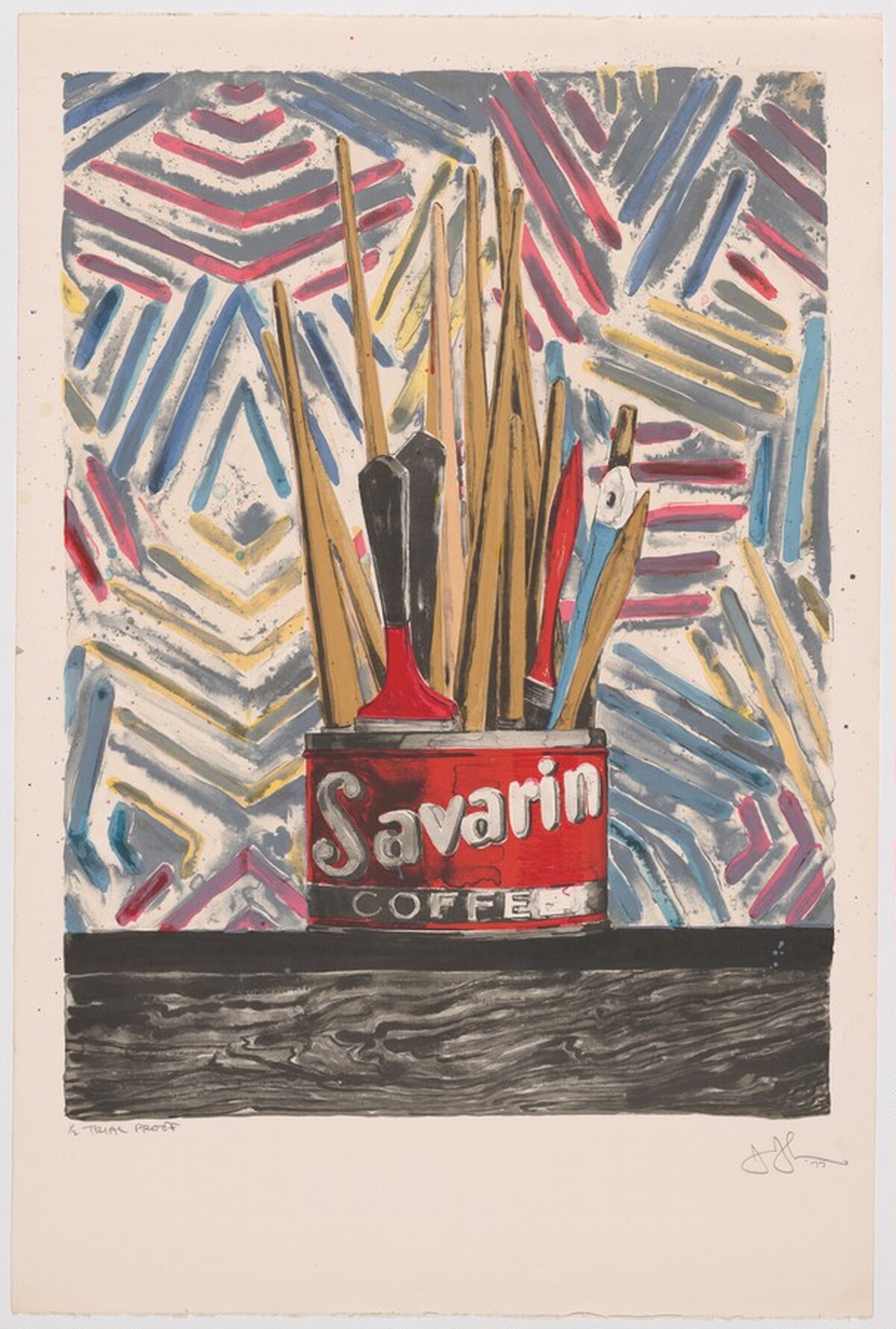 Savarin [trial proof] by Jasper Johns
