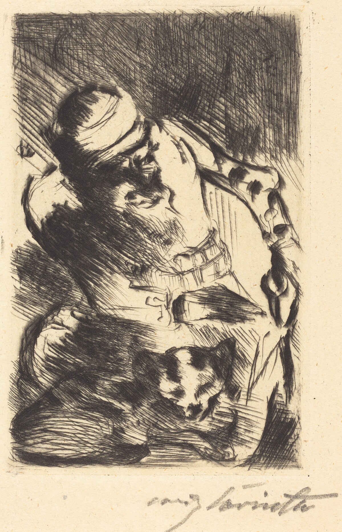 Die Katze des Propheten (The Cat of the Prophet) by Lovis Corinth
