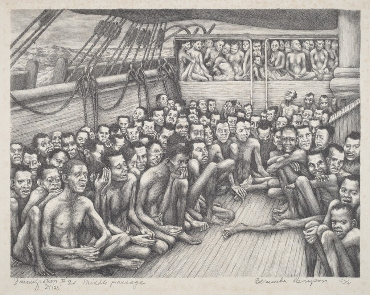 Immigration #2, Middle Passage by Bernarda Bryson