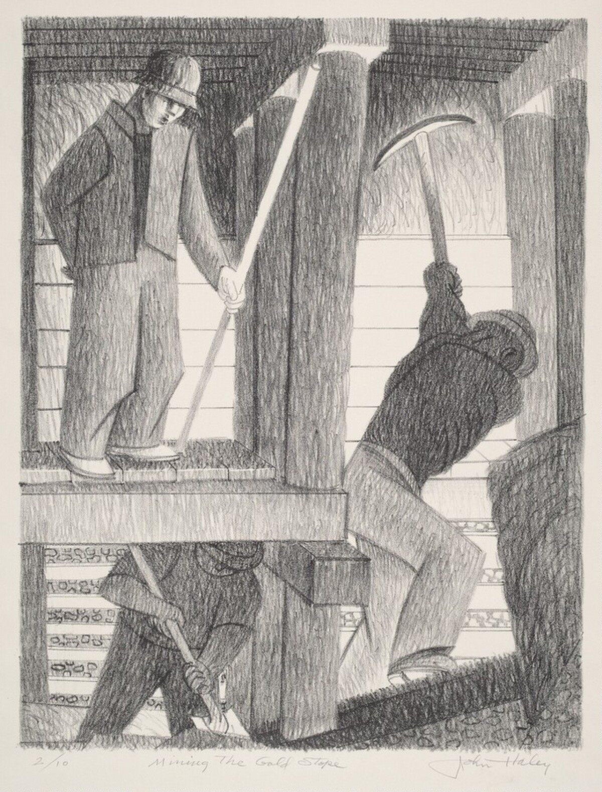 Mining the Gold Stope by John Charles Haley
