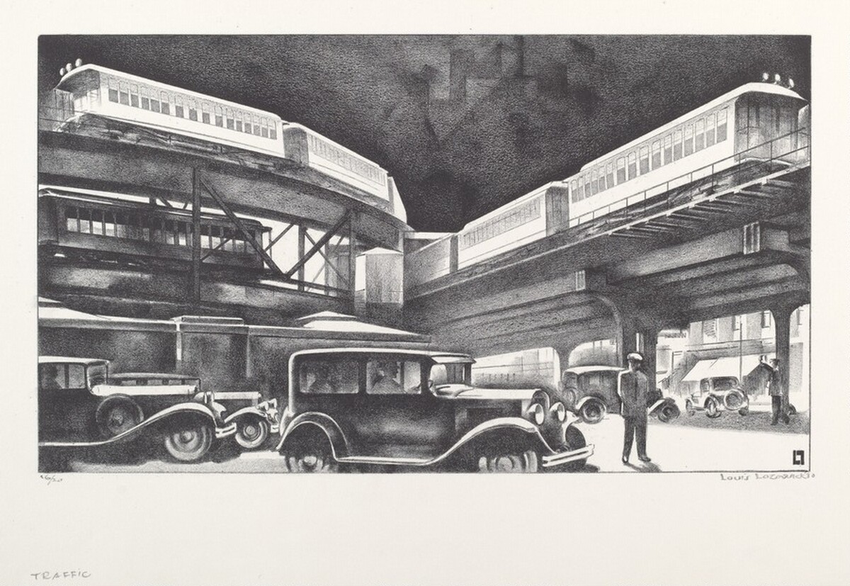 Traffic by Louis Lozowick