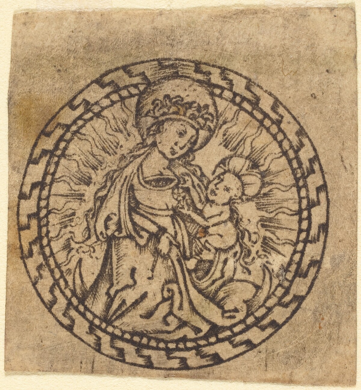 Madonna and Child by Attributed to Master with the Flower Borders