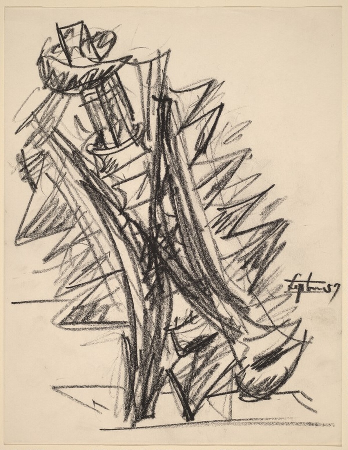 Study for "Sorcerer" by Seymour Lipton