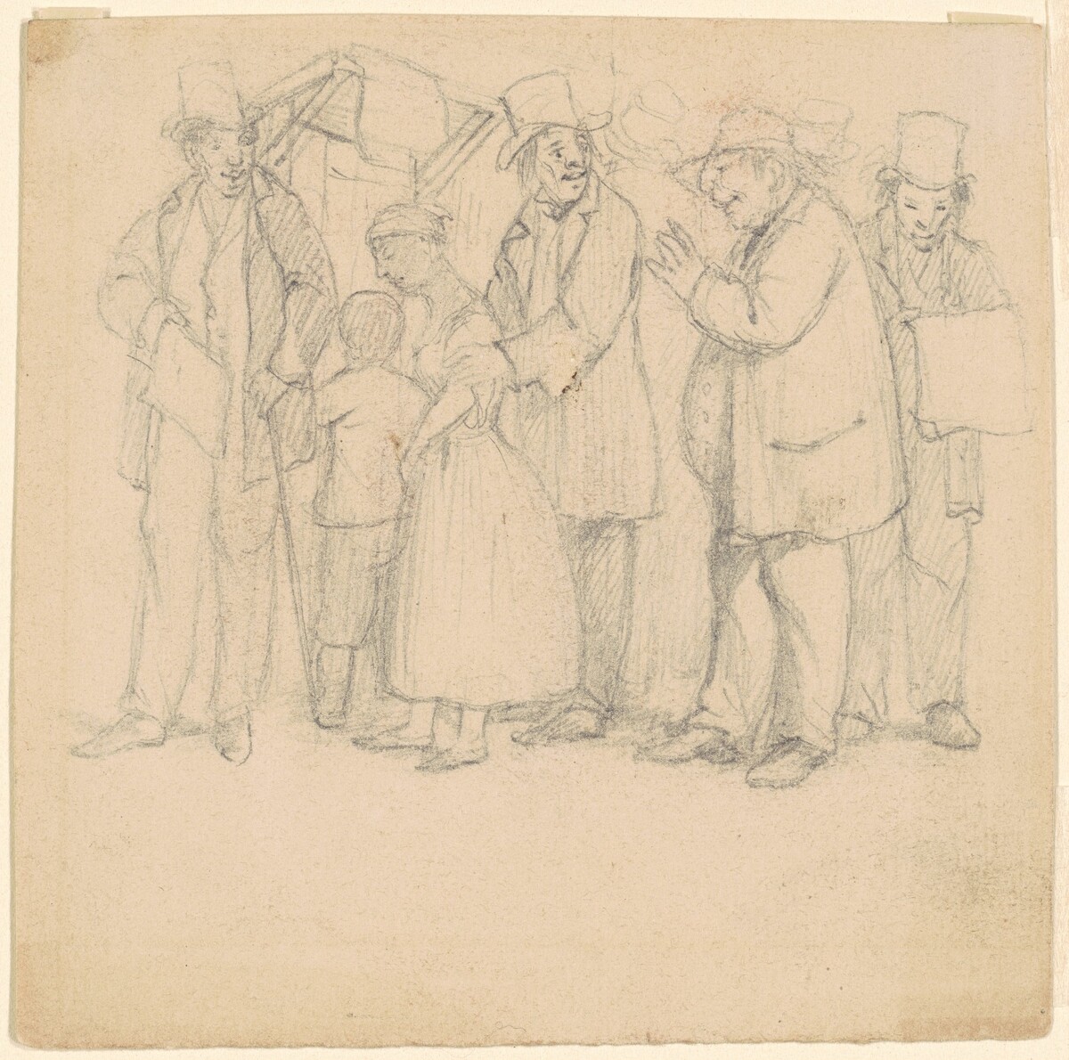 Study for "The House that Jeff Built" by David Claypoole Johnston