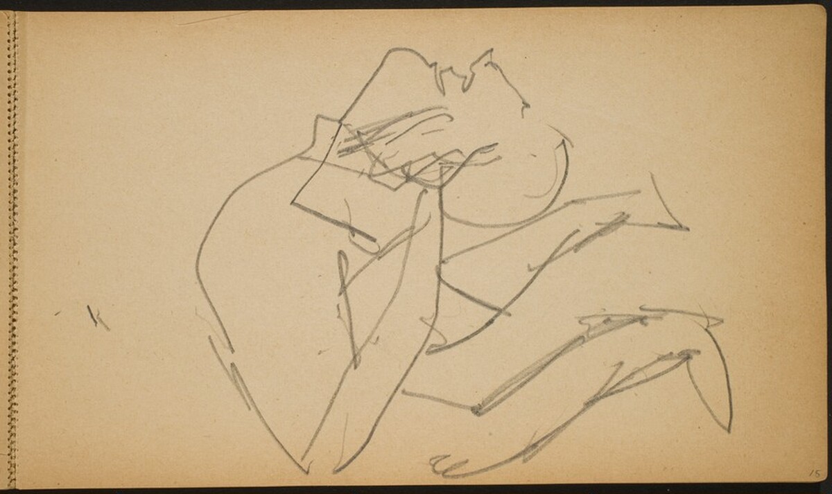 Akrobat in der Brücke (Backbend) [p. 15] by Max Beckmann