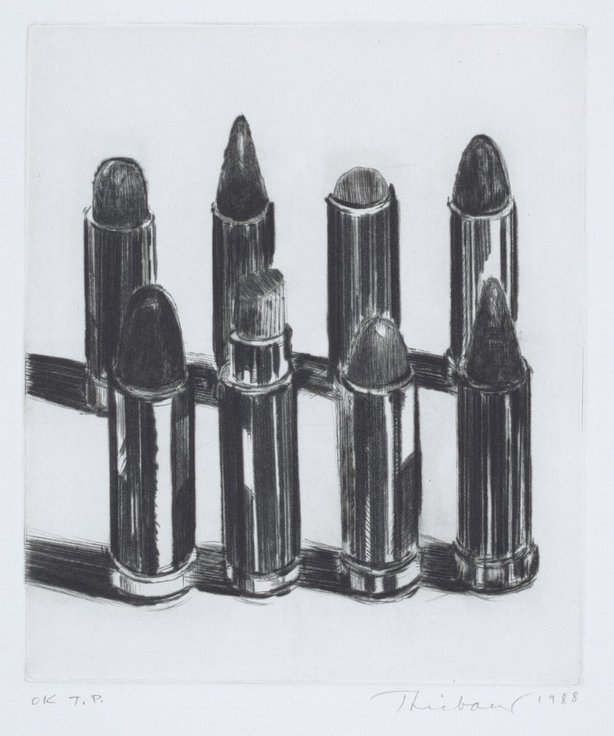 Lipsticks - Black by Wayne Thiebaud