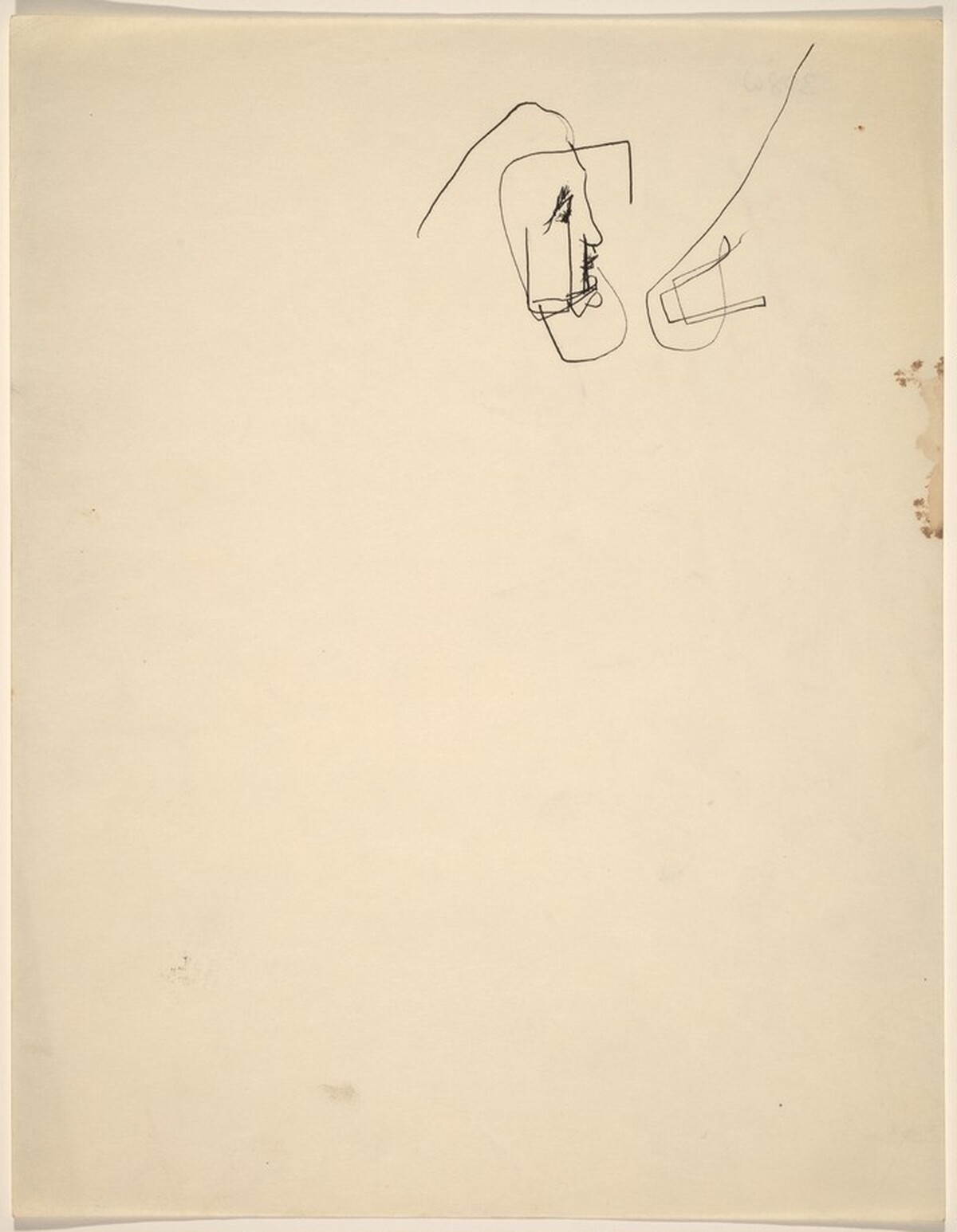 Face in Profile to Right by Mark Rothko