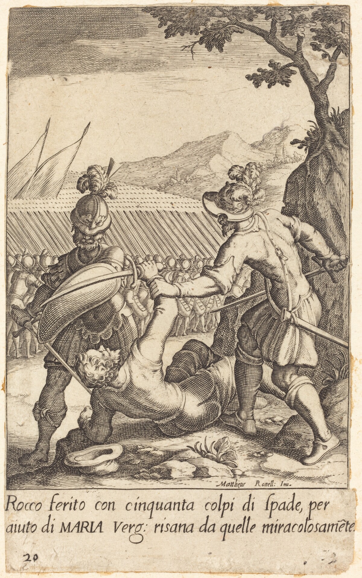 Rocco by Jacques Callot after Matteo Rosselli