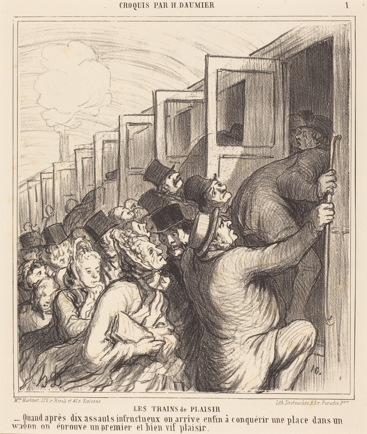Les Trains de plaisir by Honoré Daumier