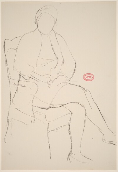 Untitled [seated woman with hands in lap]