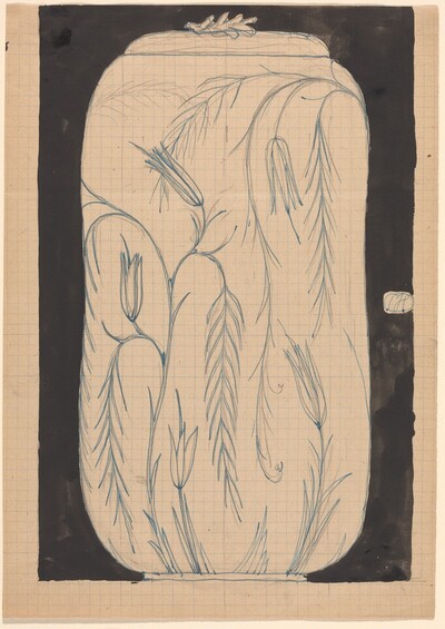 Jar with Floral Design